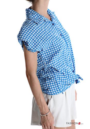 Chemise en Coton Imprimé vichy avec noeud - ph 3