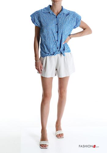 Chemise en Coton Imprimé vichy avec noeud - ph 5