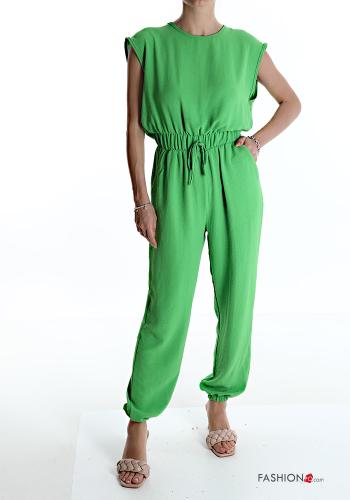 adjustable Jumpsuit with pockets with bow - ph 1