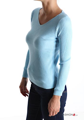Camisola gola V - ph 3