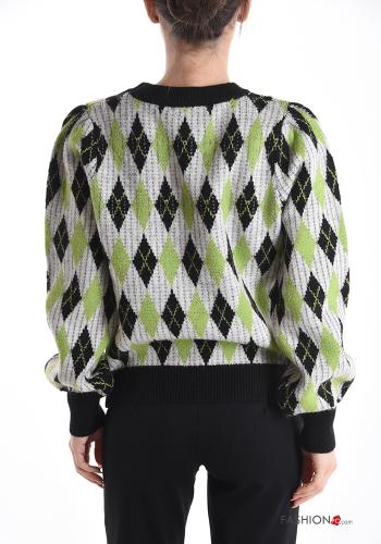 Maglione in Misto Lana Fantasia geometrica - ph 2