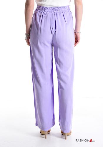 wide leg Hose mit Taschen mit gummizug - ph 2
