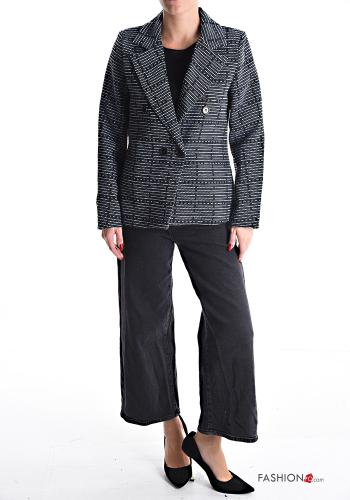 doppelreihig Blazer aus Baumwolle mit Futter - ph 5