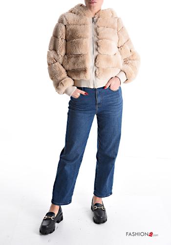 Jacke mit Taschen mit Kapuze mit Reißverschluss - ph 5