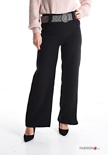 ausgestellte Hose mit Gürtel - ph 1