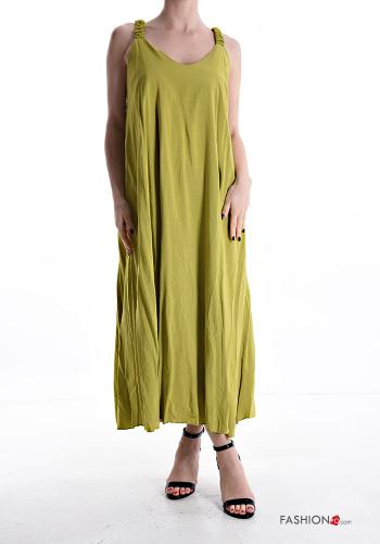 Abito scollato sulla schiena lungo oversize senza maniche - ph 1