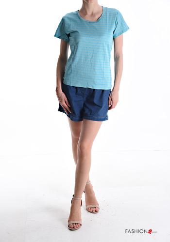 T-shirt maniche corte girocollo Fantasia righe - ph 5