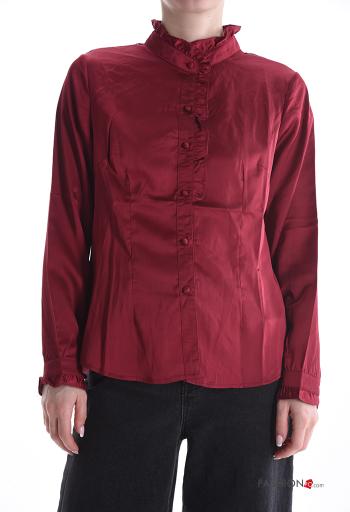 Camisa manga larga de cuello alto con botones - ph 1