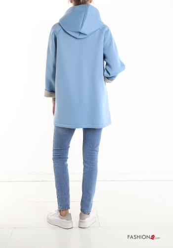 Mantel mit Taschen ohne Futter mit Reißverschluss mit Kapuze - ph 2