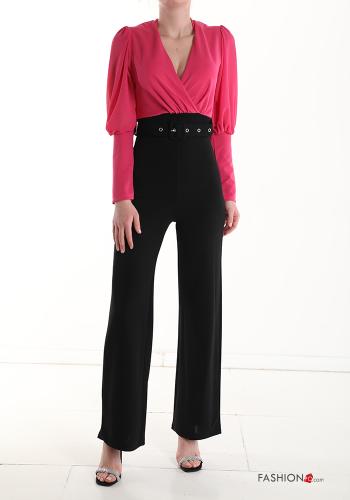 Jumpsuit con cintura scollo a V - ph 1