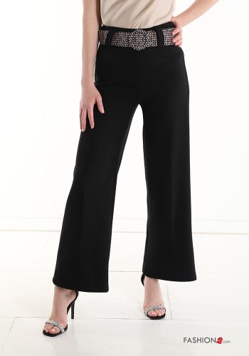 ausgestellte Hose mit Gürtel - ph 1