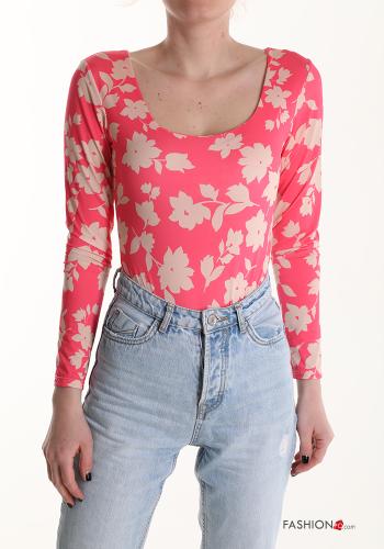 Body maniche lunghe Fantasia floreale - ph 1