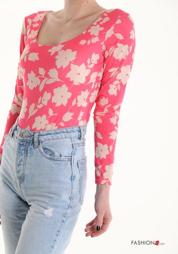 Body maniche lunghe Fantasia floreale - ph 3