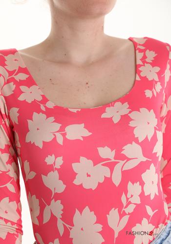 Body maniche lunghe Fantasia floreale - ph 4