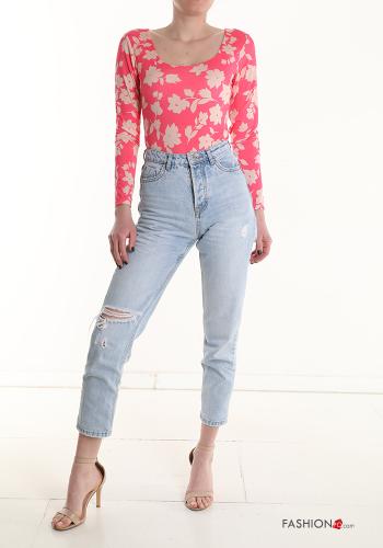 Body maniche lunghe Fantasia floreale - ph 6