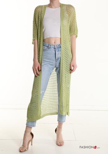 Cardigan maniche corte a rete - ph 1