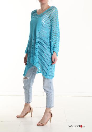 Maglione a rete scollo a V - ph 3