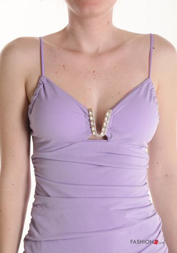 sleeveless mini Dress with v-neck - ph 4