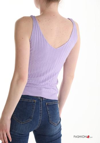 Ribbed backless Tank-Top with v-neck - ph 2