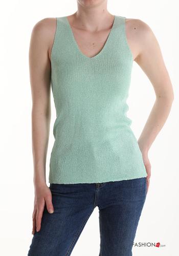 lurex Tank-Top with v-neck - ph 1
