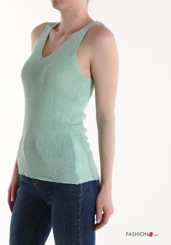lurex Tank-Top with v-neck - ph 3