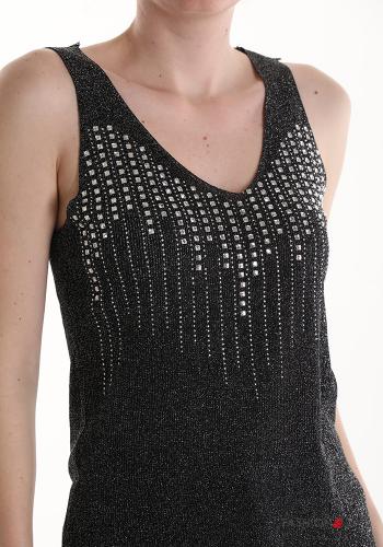 Canotta scollo a V con strass - ph 4