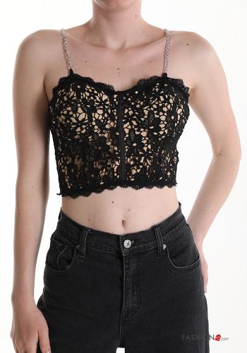 lace trim Top with cups - ph 1