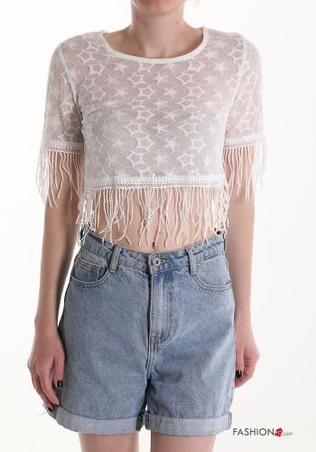 Top maniche corte con frange - ph 1