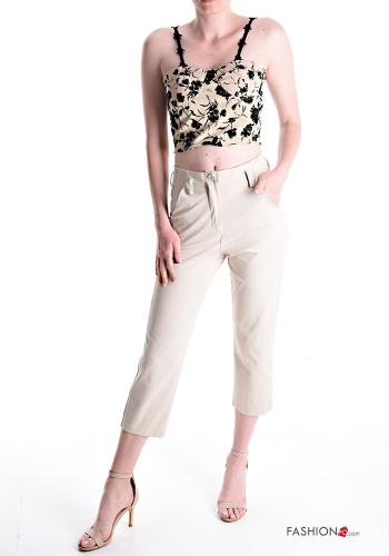 Top Fantasia floreale con coppe con elastico - ph 5