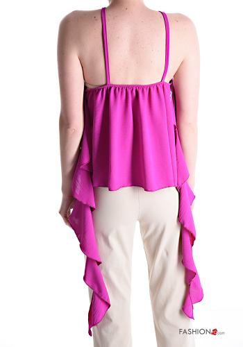 sleeveless asymmetrical Top with flounces - ph 2