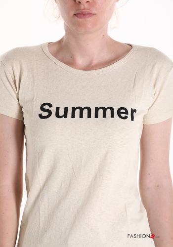 Lettering print T-shirt - ph 4