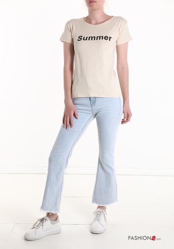 Lettering print T-shirt - ph 5