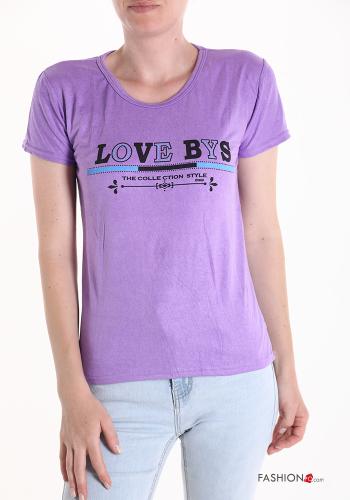 Lettering print T-shirt - ph 1