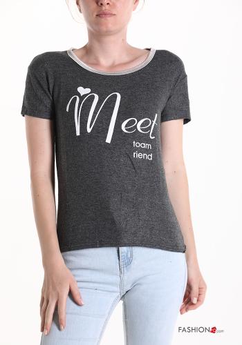 T-shirt Padrão escrito