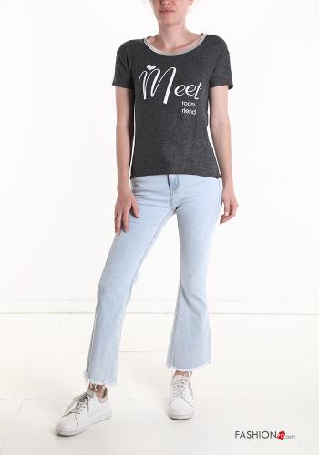 T-shirt Padrão escrito - ph 5