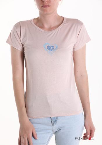 T-shirt motif coeur