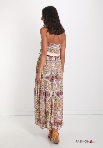 Kleid  mit Volants Jacquard-Muster - ph 2