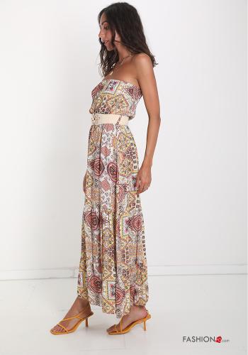 Kleid  mit Volants Jacquard-Muster - ph 3