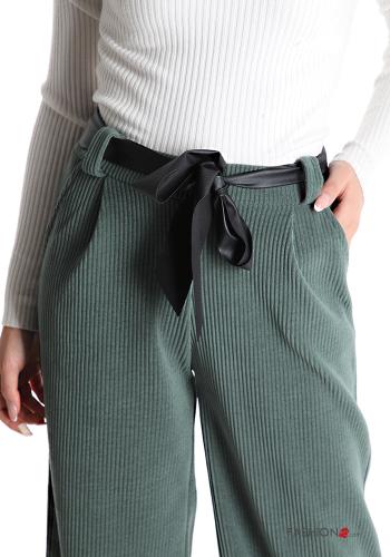 Samt Hose mit Taschen mit Band - ph 4