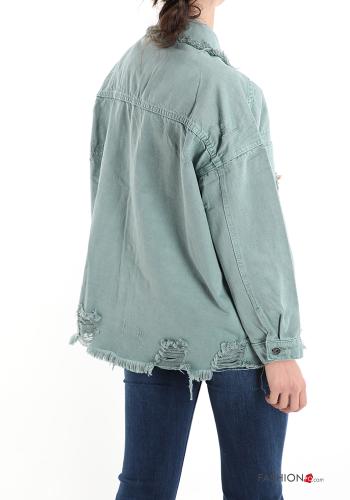 Cotton Jacket with buttons with pockets - ph 2