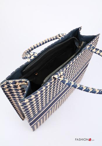 Shopper (Tote) Estampado pata de gallo con cremallera con bandolera - ph 5