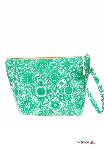 Clutch em Algodão de praia Padrão escrito com fecho - ph 3