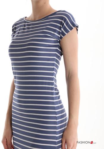 Streifenmuster Kleid - ph 4