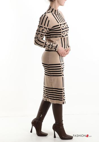 Conjunto de cuello alto Estampado Geométrico - ph 3