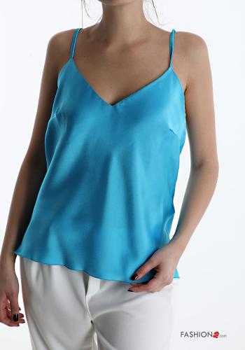 satin Tank-Top with v-neck - ph 1