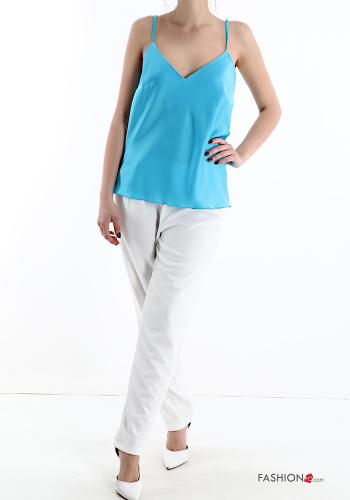 satin Tank-Top with v-neck - ph 5