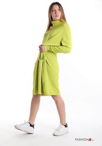 Vestido  de cuello alto con bolsillos - ph 1