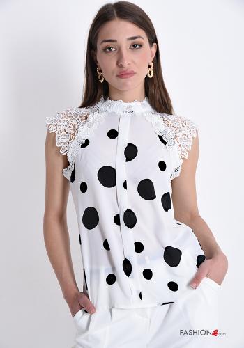 Top  lace With polka dots - ph 1