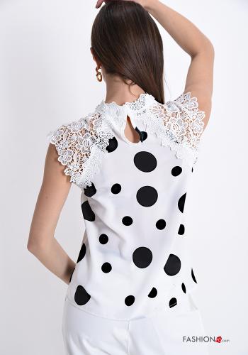 Top  lace With polka dots - ph 2