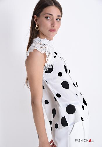Top  lace With polka dots - ph 3